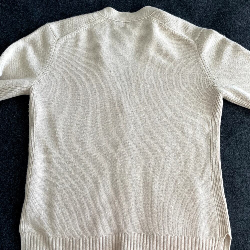 Jenni Kayne Everyday Cardigan Oatmeal Wool Cashmere Small - Picture 10 of 15